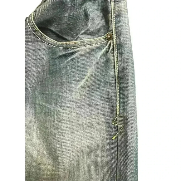 Vintage Levis 514 Jeans Mens 31 x 32 Straight Fit Medium Wash Blue Grunge Skater - Picture 11 of 15